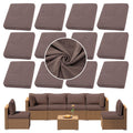 SUKAIKEQA 14PCS Patio Cushion Covers,Patio Furniture Couch Seat Slipcovers