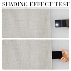 RYB HOME Cream 100% Blackout Curtains 63 inch Long, Light Blacking & Thermal Insulated Curtains for Nursery/Bedroom/Kids'Room, Back Tab & Rod Pocket Window Treatment, W52 x L63, 2 Panels