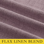 NICETOWN Chaise Mauve Vintage Linen 100% Blackout Curtains for Classroom, Thermal Insulated Curtains 72" Long, Noise Reducing Window Treatment Drapes for Gym Room, 42" Wide Per Panel, Set of 2