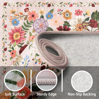 Babovid Blush Area Rug 6x9 for Living Room Bedroom