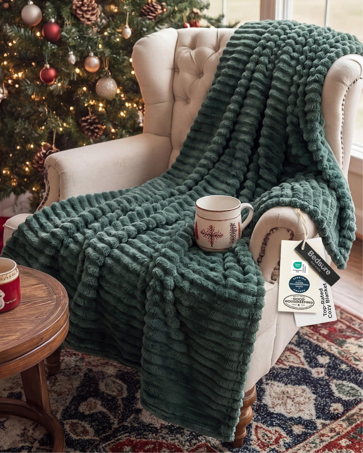 Bedsure Soft Throw Blanket for Couch Decor Gifts Lavender Fog 50"x60"