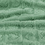 Yurhap Fleece Baby Blanket Heart Checkered, Ultra Soft Cozy Baby Blankets for Boys Girls, Fluffy Infant Toddler Newborn Receiving Gifts for Crib Stroller 30"x40" (Sage Green)