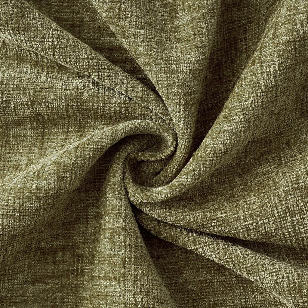 MIULEE Soft Chenille Throw Pillow Covers Olive Green 18x18 Inch Pack of 2