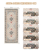 Restydon Runner Rug 2x6, Non Slip Washable Rugs for Hallways,Blue/Red/Multi