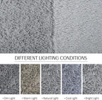 TWINNIS Super Soft Shaggy Rugs Fluffy Carpets, 8x10 Feet, Indoor Modern Plush Area Rugs for Living Room Bedroom Kids Room Nursery Home Decor, Upgrade Anti-Skid Rectangular Fuzzy Rug, Grey