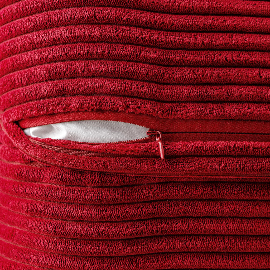 MIULEE Decorative Throw Pillow Covers for Couch 18x18 Inch Red 2 Pack