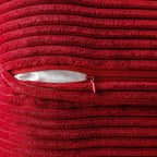 MIULEE Decorative Throw Pillow Covers for Couch 18x18 Inch Red 2 Pack