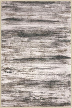 KOZYFLY Small Area Rug 2x3 Rug Entryway Rugs Modern Abstract, Washable Kitchen Rug Non-Slip Soft Rug, Black Brown Striped Entryway Rugs Abstract Print Faux Wool Doormat for Bedside Entrance
