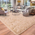 Quntue Camel Rugs for Bedroom, Soft Shaggy Modern Shag 4x6 Area Rug for Living Room, Upgrade Non-Slip Plush Fluffy Carpet for Kids Boys Girls Room Home Decor Aesthetic