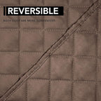 Easy-Going Oversized Recliner Chair Slipcover Reversible Sofa Cover Water Resistant Couch Cover Furniture Protector with Elastic Straps for Pets Dog (Oversized Recliner, Brown/Brown)