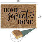 Barnyard Designs Doormat Welcome Mat for Outdoors, Large Front Door Entrance Mat, Brown (Home Sweet Home, 36x24)