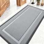 OLANLY Front Door Mat Outside 47x23, All-Season Heavy-Duty Rubber Doormat