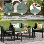 DREAHOTEXTIL 8Pcs Outdoor Cushion Covers, Elastic Patio Cushion Covers