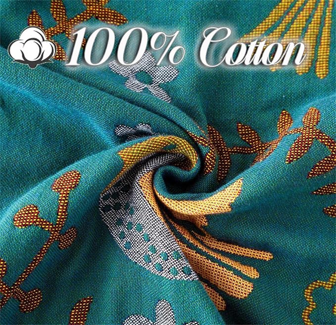 MSGKV Boho Throw Blanket 60"x80" 100% Cotton Bird Quilt for Bed & Couch