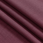 Burgundy Linen Curtains 63 Inches Long 2 Panel Sets for Living Room Bedroom Rod Pocket Back Tab Light Filtering Drape for Kitchen Window Short Protect Privacy Curtain Modern Farmhouse Decor 52x63