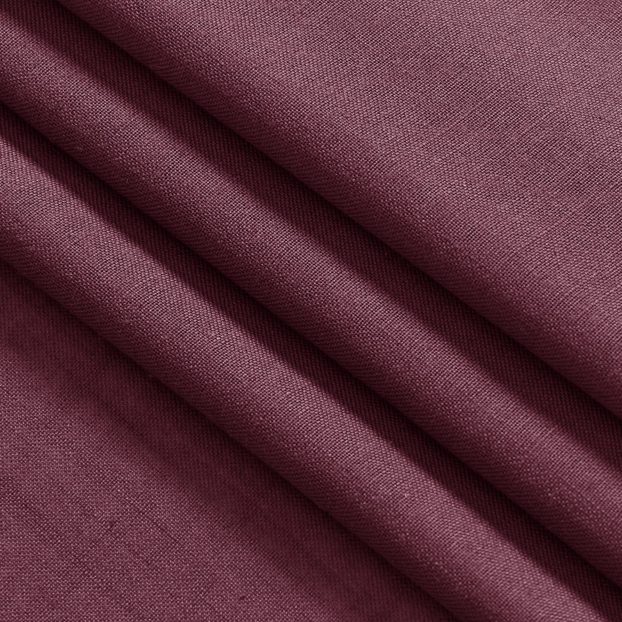 Burgundy Linen Curtains 63 Inches Long 2 Panel Sets for Living Room Bedroom Rod Pocket Back Tab Light Filtering Drape for Kitchen Window Short Protect Privacy Curtain Modern Farmhouse Decor 52x63