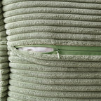MIULEE Decorative Euro Sham Throw Pillow Covers 24x24 Light Olive Green