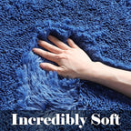 ONASAR Navy Blue 6x9 Area Rugs for Living Room Bedroom, Large Fluffy Bedside Throw Rug, Soft Plush Shaggy Fuzzy Floor Carpet for Nursery Kids Girls Boys Teen Dorm Home Office Decor Aesthetic