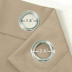 LEMOMO Beige Blackout Curtains 34 x 84 Inch Length/Set of 2 Curtain Panels/Thermal Insulated Room Darkening Blackout Curtains for Bedroom