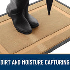 OLANLY Front Door Mat Outside 33x21, All-Season Heavy-Duty Rubber Doormat