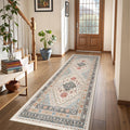 Restydon Runner Rug 2x6, Non Slip Washable Rugs for Hallways,Blue/Red/Multi