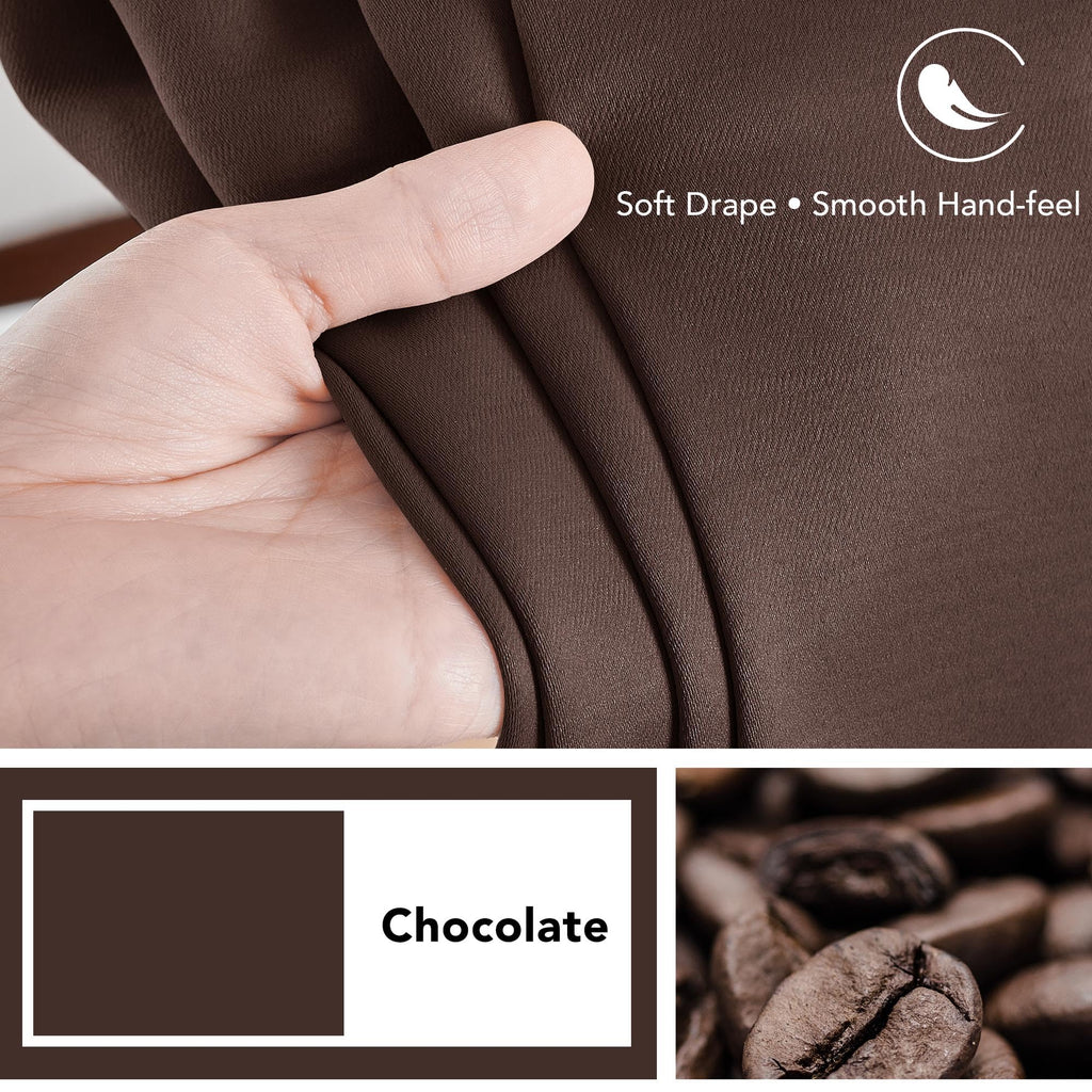 Deconovo Blackout Curtains for Bedroom, Living Room Curtains 54 Inches Long