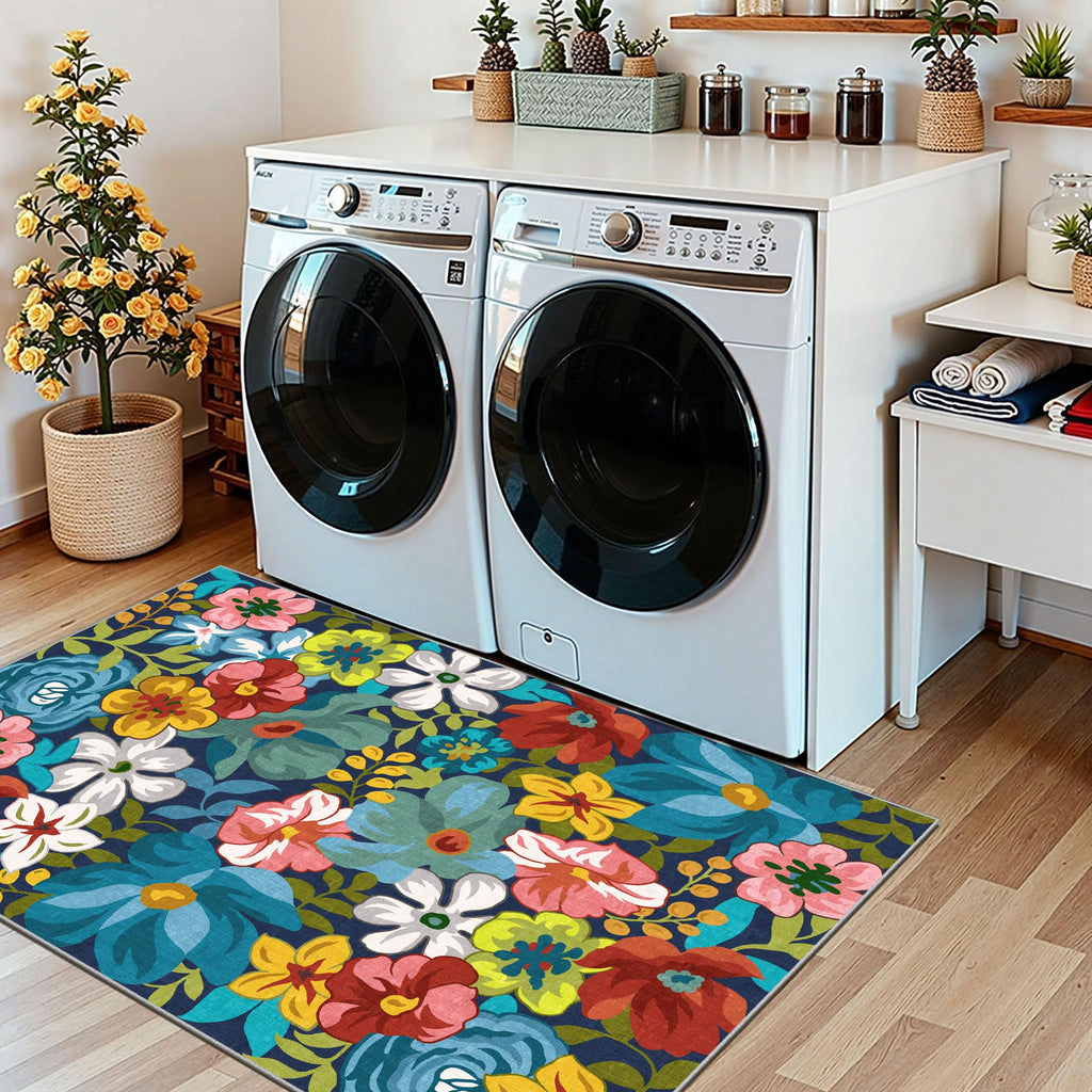 Othilic Floral Outdoor Rug - 28"x43" Front Door Mat Indoor Outside Entrance