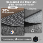 Ophanie 4x6 Oval Grey Rugs for Bedroom Living Room, Fluffy Fuzzy Furry Carpet, Plush Soft Shaggy Bedside Indoor Floor Area Rug for Kids Girls Boys Baby Teen Dorm Nursery Home Decor Aesthetic