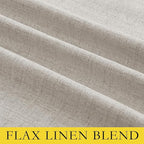NICETOWN Brich Vintage Open Linen Weave Flax Thermal Curtains, 100% Blackout Curtains 45" Long for Dining Room, Soundproof Window Treatment Drapes for Hall Room, 52" Wide Per Panel, Set of 2