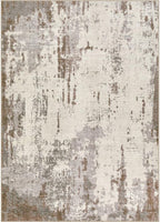 UERMEI 10x12 Area Rug Living Room Rugs - Washable Neutral Modern Abstract Soft Thin Rug Indoor Floor No Slip Rug Carpet for Bedroom Under Dining Table Home Office Decor - Brown/Grey/Beige