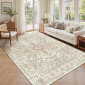 zesthome 5x7 Area Rugs for Living Room,Large Washable Rug,Orange