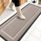 OLANLY Front Door Mat Outside 47x17, All-Season Heavy-Duty Rubber Doormat