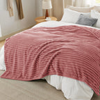 Bedsure Soft King Size Blankets for Bed Dusty Pink 108"x90"