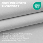Joydeco White Curtains 72 Inches Long 2 Panels Set, Thermal Insulated Long Curtains& Drapes 2 Burg, Room Darkening Grommet Drapes for Living Room Bedroom Window (W52 x L72 Inch, Greyish White)