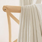NICETOWN Thick Linen 100% Blackout Bedroom Curtains 108 inches Long, Bronze Grommet 2 Layers with White Liner Window Treatments Sound Reducing for Living Room, Natural, W52 x L108, 2 Panels