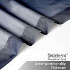 Simplebrand Sheer Curtains 72 Inches Long 2 Panels for Living Room, Dual Rod Pockets Airy Window Treatments Voile Curtains Sheer Panels Lightweight for Front Back Patio Glass Door, Navy, 42" Width