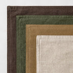 MIULEE Neutral Green/Brown Linen Pillow Covers Pack of 4 Decorative Natural Solid Throw Pillow Covers Soft Accent Boho Farmhouse Couch Pillowcases Spring Decors for Living Room Bed Sofa 18x18 Inch