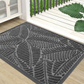 Colorxy Waterproof Front Doormat, Sturdy Natural Rubber Door Mat, 59x34