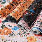 Rugcomf Door Mat Indoor Entrance 2x3 Rug Machine Washable Boho Floral Small Area Rug Non-Slip Low Pile Throw Rugs for Entryway, Kitchen, Front Door Indoor Entrance, Entry, Kids Room (Green)