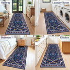 HEBE Hallway Runner Rug 2'x8', Washable Non Slip Kitchen Rug Runner