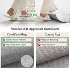 Hallway Washable Runner Rug 2x10 - Non Slip Vintage Kitchen Runner Rugs for Entryway Low-Pile Waterproof Long Runners for Living Room Bedroom Medallion Indoor Floor Mat for Bathroom Laundry Green