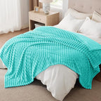 Bedsure GentleSoft Blue King Size Blanket for Bed - Cozy Soft Blankets for Women, Cute Small Fleece Throws for Girls, Birthday Gifts for Women Decor Gifts for Mom, Blue Fog, 108x90 Inches