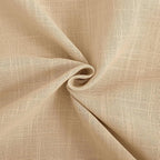 Tan Linen Curtains for Living Room Back Tab Modern Farmhouse Semi Sheer Tan Linen Curtains 45 inches Long 2 Panels Set Muted Neutral Window Curtain for Dining Room Bedroom 52x45