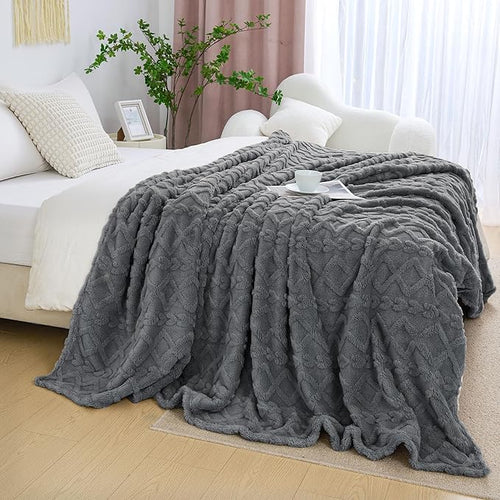 Aganear Fleece Throw Blanket for Couch Sofa 50"x60" Sage Green
