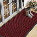 Smiry Front Door Mat Outside Entrance, Natural Rubber Doormat, 71x23 Inch