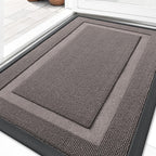 OLANLY Front Door Mat Outside 33x21, All-Season Heavy-Duty Rubber Doormat
