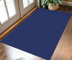 KOZYFLY Rugs for Entryway 3x5 ft Washable Area Rug Non Slip Rubber Backed Entry Rug Woven Indoor Door Mat Cotton Kitchen Rugs Floor Carpet for Entryway, Foyer, Backdoor, Royal Blue/Navy