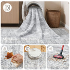 Restydon 3x14 Runner Rug Non Slip,Washable Hallway Runner Rug,Grey