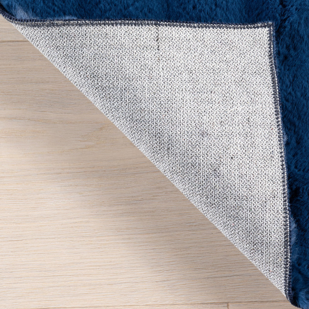 nuLOOM Jeni Navy Checkered Washable Area Rug, 5' x 8'
