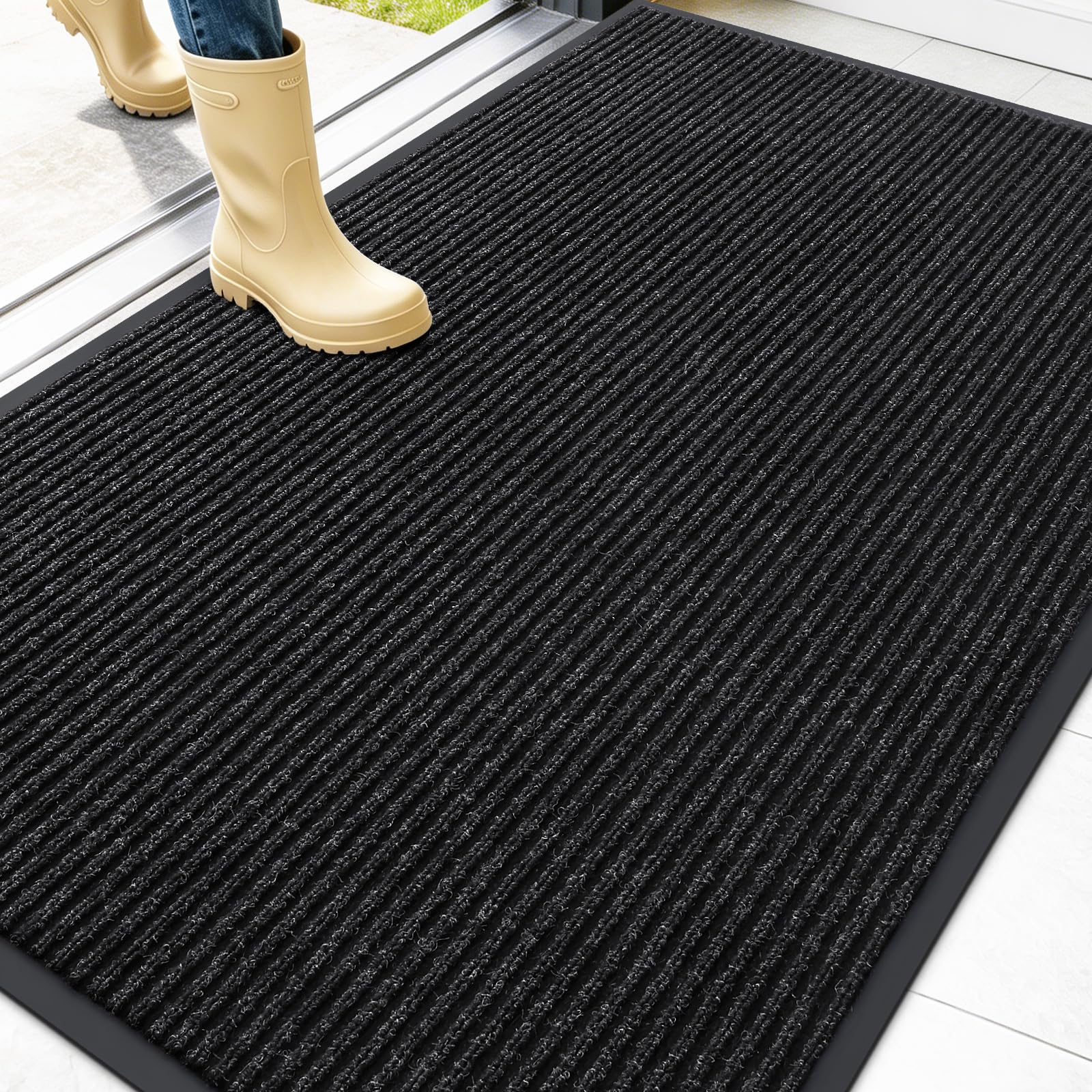 OLANLY Front Door Mat 47x32, Waterproof Heavy-Duty Indoor Outdoor Doormat